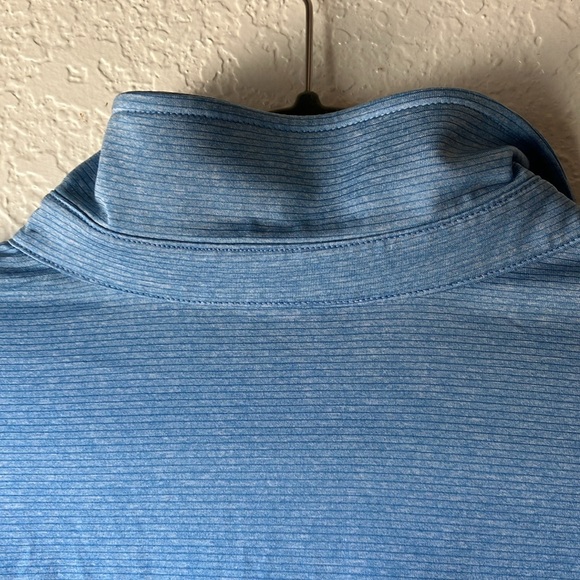 Exofficio Sol Cool Signature Blue Short Sleeve 3/4 Button Up Polo Shirt mens L - Picture 17 of 17